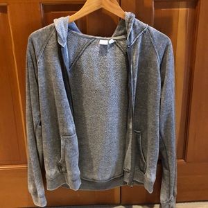 Grayish/blue BP zip up sweatshirt!